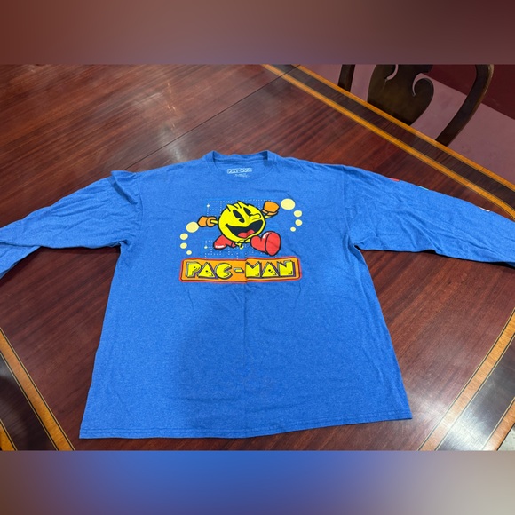 PAC MAN Long Sleeve Mens Tshirt - Picture 1 of 4